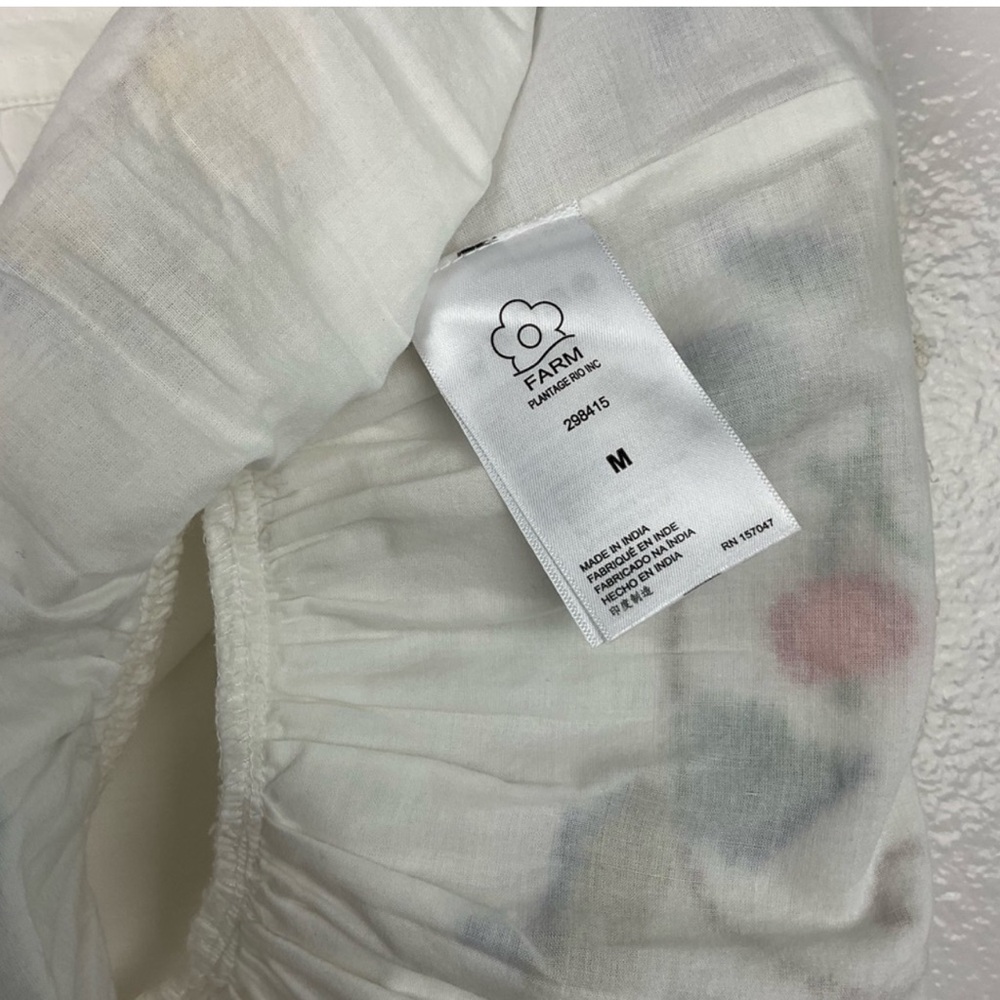 FARM Rio Off White Skirt with Colorful Embroidery - Picture 4 of 7